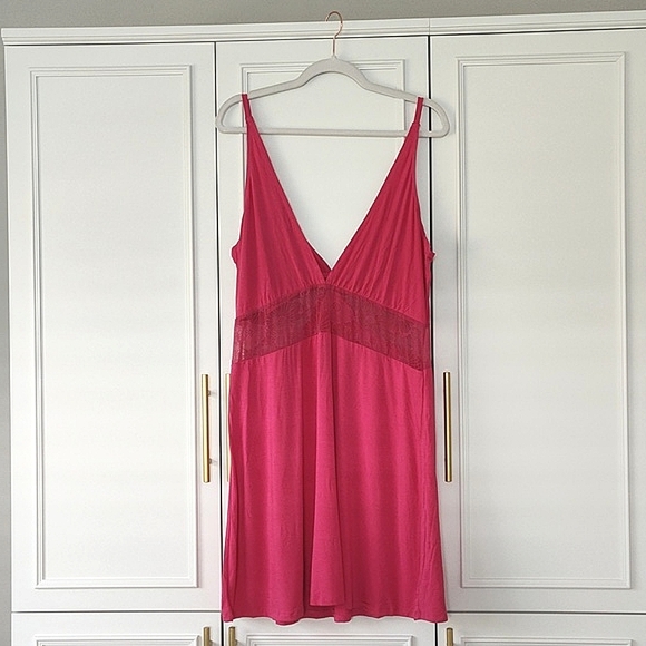 NWT Adore Me Dark Pink Elegant Pink Women's Nightgown Nightie XL - Picture 2 of 9
